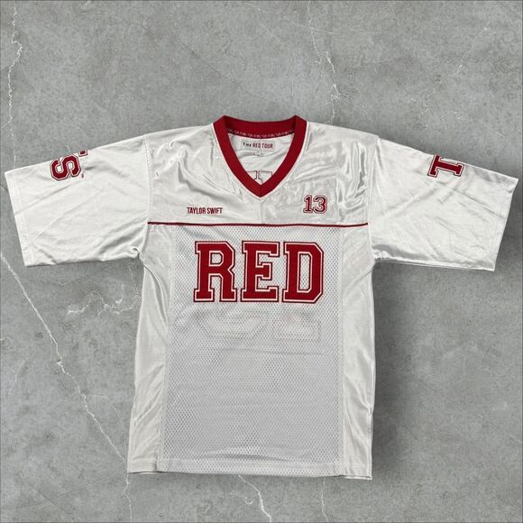 Taylor Swift Red Tour Football Jersey Official 2013 Concert Merch Rare Size - XS - Picture 1 of 8